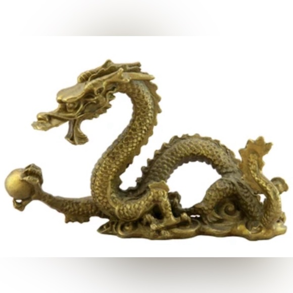 Chinese Dragon Pearl~ Loong Asian Zodiac Treasure Mythical Creature Monster Stud - Picture 7 of 16